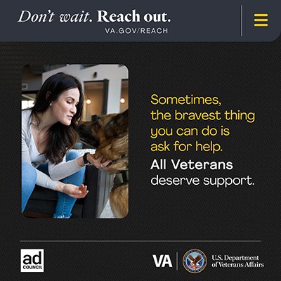 Sometimes, the bravest thing you can do is ask for help. All Veterans deserve support.
