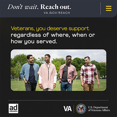Veterans, you deserve support no matter when or where you served.