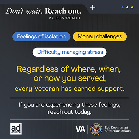 Regardless of where, when, or how you served, every Veteran has earned support. If you are experiencing these feelings, reach out today.