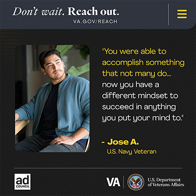 "You were able to accomplish something that not many do. You can succeed in anything."