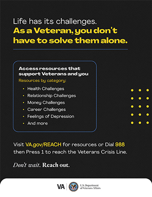 Gray background with text "Life has it challenges. You don't have to solve them alone." 