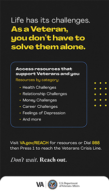 Gray background with text "Life has it challenges. You don't have to solve them alone."