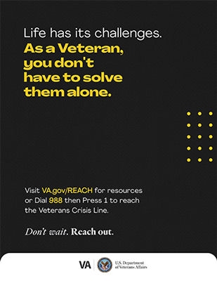 Gray background with text "Life has it challenges. You don't have to solve them alone." 